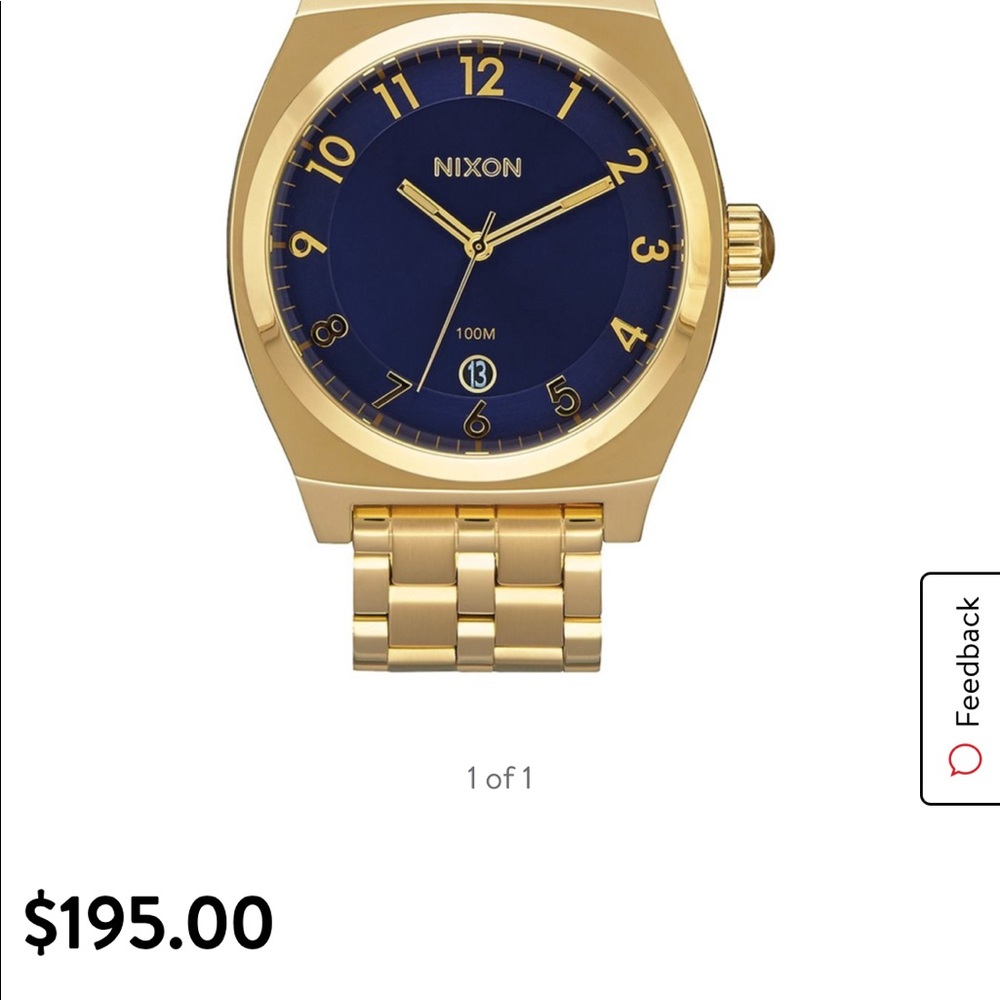 Nixon Time Teller Gold Watch